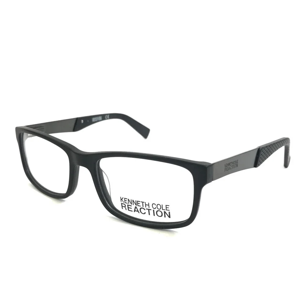 Kenneth Cole Eyeglasses Frames KC0771 002 Black Rectangle Full Rim 53-17-140